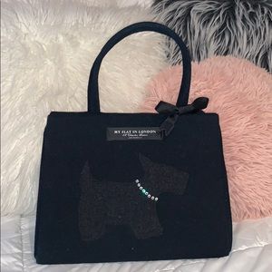 MY FLAT IN LONDON BLACK W. DOG PURSE